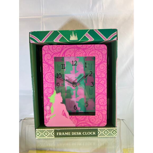 NEW Wicked PINK Glinda Frame Wall Clock Good Witch - Picture 2 of 11